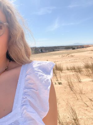 Alternative view of Vestido blanco Oasis