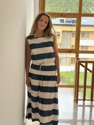 Falda rayas marineras
