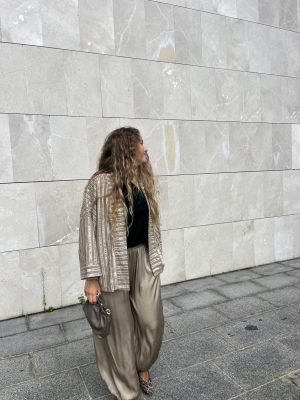 Pantalón bombacho beige Flow