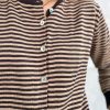 Chaqueta punto rayas marrones - Thumbnail Image 3