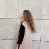 Chaqueta punto combinada beige - Thumbnail Image 3