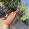 Vestido midi combinado caqui - Thumbnail Image 4