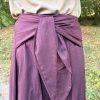 Falda midi lazada granate - Thumbnail Image 3