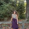 Falda midi lazada granate - Thumbnail Image 4
