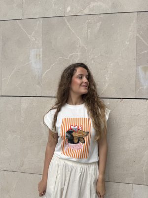 Camiseta blanca Doggy