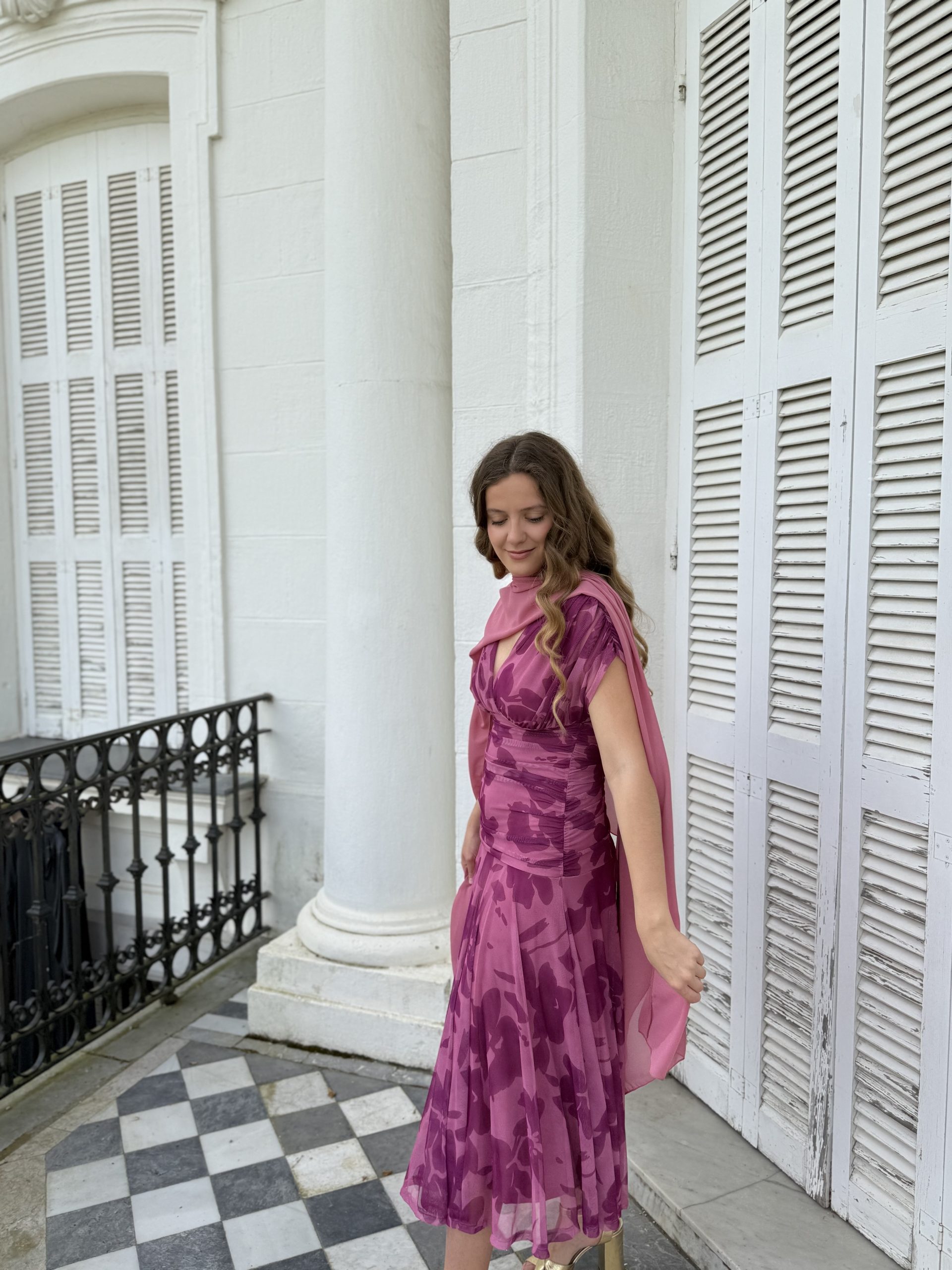 Capa gasa rosa flamingo