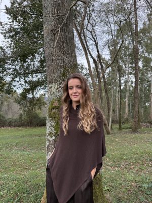 Capa punto marrón Cozy