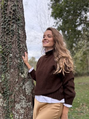 Jersey punto perkins marrón