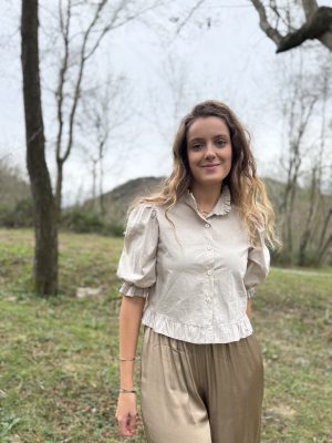 Blusa volante piedra