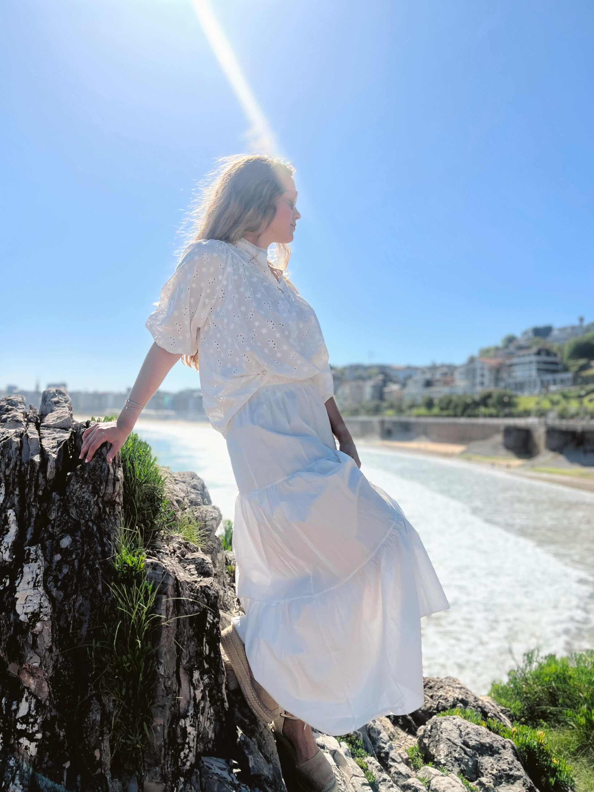 FALDA POPELIN BLANCA CORFU